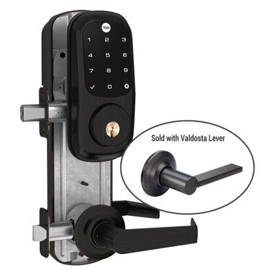 Yale Z-Wave Assure Interconnected Lockset with Touchscreen Deadbolt, Valdosta Lever, Right Handed, Oil-Rubbed Bronze